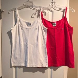 Pair of Lacoste Tanks